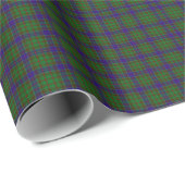 Papier Cadeau Clan écossais Adams Tartan Plaid (Coin rond)