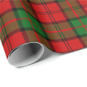 Papier Cadeau Clan écossais Dunbar Tartan Plaid (Coin rond)