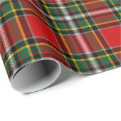 Papier Cadeau Clan écossais Gillespie Tartan Plaid (Coin rond)