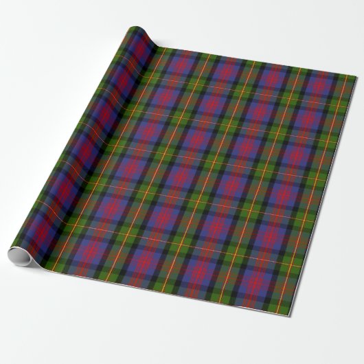 Papier Cadeau Clan écossais MacLennan Tartan Plaid (Déroulé)