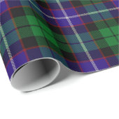Papier Cadeau Clan écossais Mitchell Tartan Plaid (Coin rond)