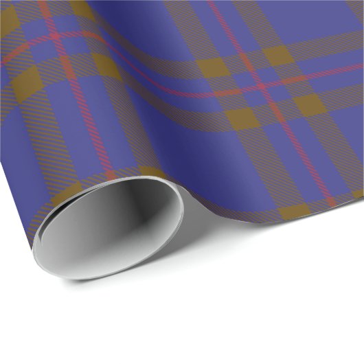 Papier Cadeau Clan Elliot Tartan moderne (Coin rond)