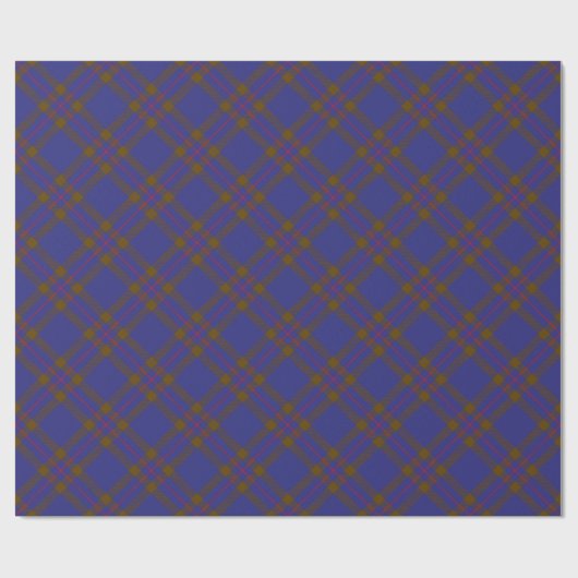 Papier Cadeau Clan Elliot Tartan moderne (Plat)