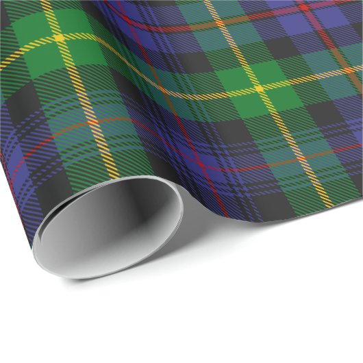 Papier Cadeau Clan Farquharson Tartan Papier à envelopper (Coin rond)
