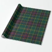 Papier Cadeau Clan Forsyth Tartan Plaid (Déroulé)
