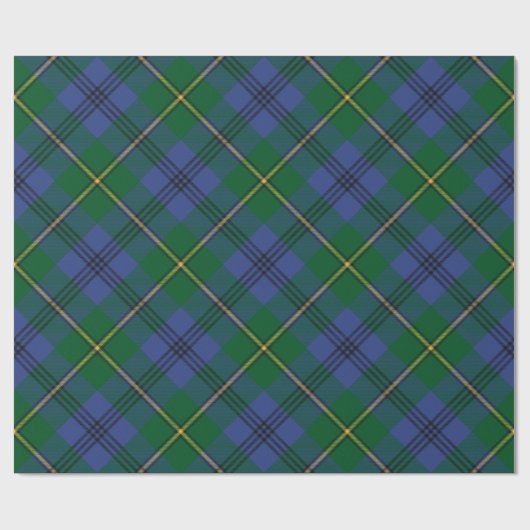 Papier Cadeau Clan Johnston Tartan Papier à enveloppement (Plat)