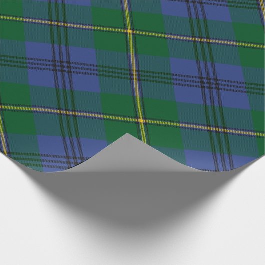 Papier Cadeau Clan Johnston Tartan Papier à enveloppement (Coin)