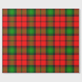 Papier Cadeau Clan Kerr Tartan (Plat)
