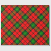 Papier Cadeau Clan Kerr Tartan (Plat)