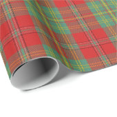 Papier Cadeau Clan Leask Scottish Tartan (Coin rond)