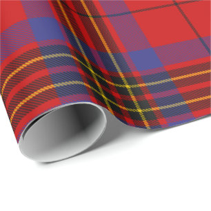 Papier Cadeau Clan Leslie Red Tartan