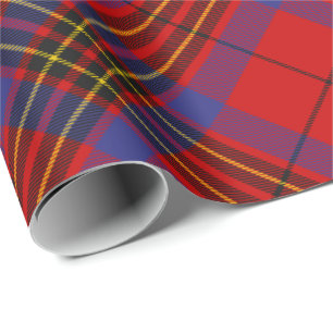 Papier Cadeau Clan Leslie Red Tartan