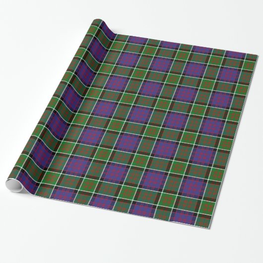 Papier Cadeau Clan MacDonald de tartan de Ranald (Déroulé)