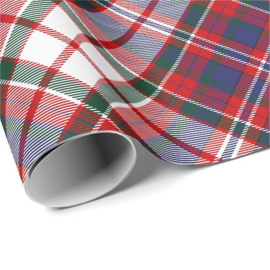 Papier Cadeau Clan MacFarlane robe Tartan (Coin rond)