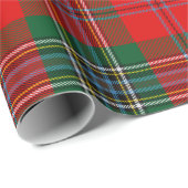 Papier Cadeau Clan MacLean Tartan (Coin rond)