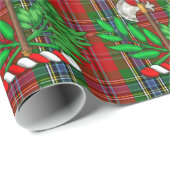 Papier Cadeau Clan MacLean Tartan Et BattleAxe Crest (Coin rond)