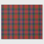 Papier Cadeau Clan MacPherson Red Scottish Tartan (Plat)