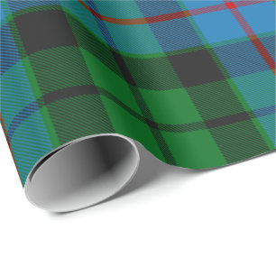 Papier Cadeau Clan Morrison Chasse Tartan Papier d'enveloppement