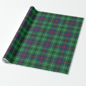 Papier Cadeau Clan Plaid Duncan Green Purple Tartan (Déroulé)