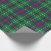 Papier Cadeau Clan Plaid Duncan Plaid Vert Bleu Rustique Tartan (Coin)