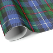 Papier Cadeau Clan Robertson Chasse Tartan écossais (Coin rond)