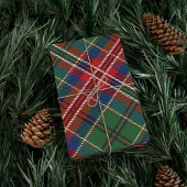 Papier Cadeau Clan rustique Pressé MacCulloch Rouge Vert Tartan