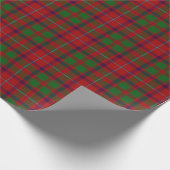 Papier Cadeau Clan Shaw Scottish Red et Green Tartan (Coin)