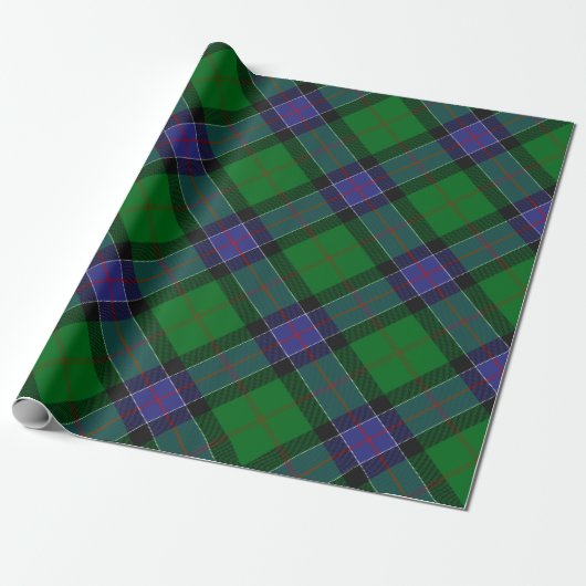 Papier Cadeau Clan Sinclair Chasse Tartan (Déroulé)