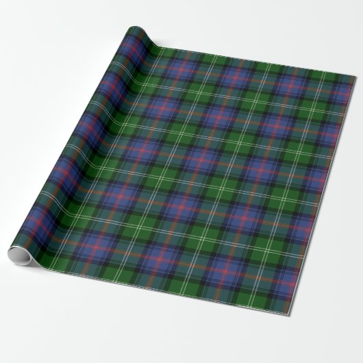 Papier Cadeau Clan Sutherland Tartan (Déroulé)