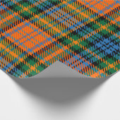 Papier Cadeau Clan vert orange bleu plaid Murray Tartan (Coin)
