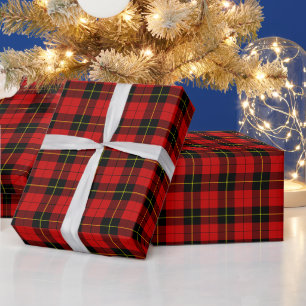 Papier Cadeau Clan Wallace Tartan