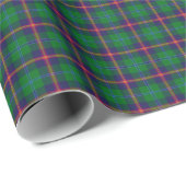 Papier Cadeau Clan Young Tartan Plaid (Coin rond)