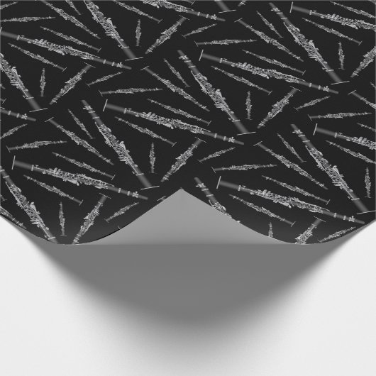 Papier Cadeau Clarinet Music Teacher Band Musicien (Coin)