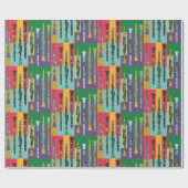 Papier Cadeau Clarinets à motifs (Plat)