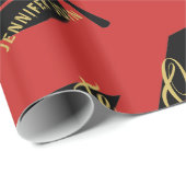 Papier Cadeau classe 2025, classe 2026 graduation (Coin rond)