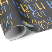 Papier Cadeau Classe de 2025 Bruh nous sortons (Coin rond)