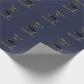 Papier Cadeau Classe de 20xx Blue Gold Graduation Enveloppe cade (Coin)