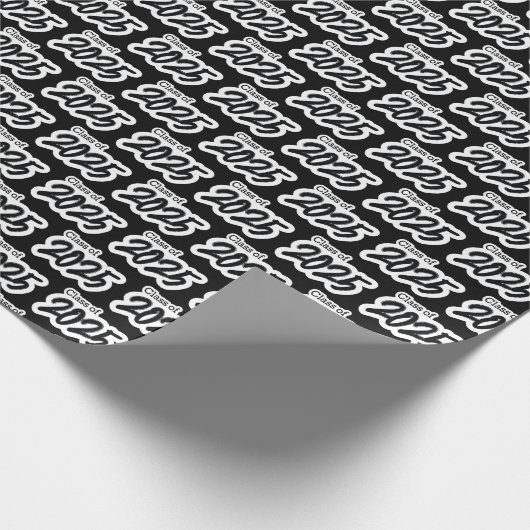 Papier Cadeau Classe de brosse en gras noir de papier d'envelopp (Coin)