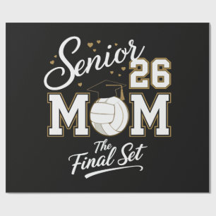 Papier Cadeau Classe de maman senior de 2026 Volleyball