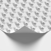 Papier Cadeau Classe du Diplôme 2025 en blanc (Coin)