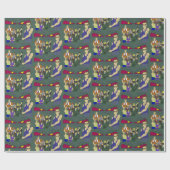 Papier Cadeau classe inspiration anime (Plat)