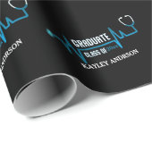 Papier Cadeau Classe Personnalisée De 2023 Future Infirmière (Coin rond)