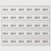 Papier Cadeau Classe rétrograde de 2023 (Plat)