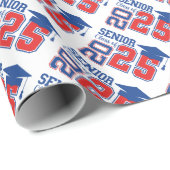 Papier Cadeau Classe supérieure de 2025 Conception des diplômes (Coin rond)