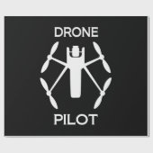 Papier Cadeau Classes Pilote de drone (Plat)
