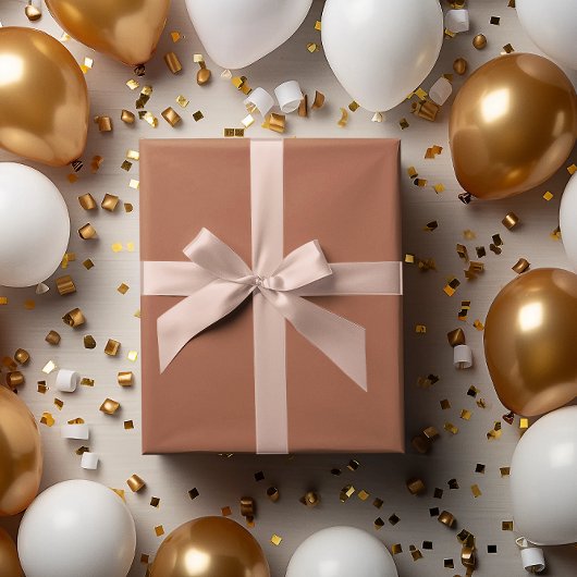 Papier Cadeau Classic Batch Terracotta Brown Papier Enveloppemen