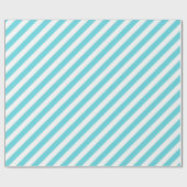 Papier Cadeau Classic blue and white diagonal stripes (Plat)