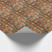 Papier Cadeau Classic book shelf pattern (Coin)