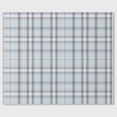 Papier Cadeau Classic Christmas Neutral Gris plaid (Plat)