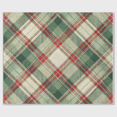 Papier Cadeau Classic Christmas Plaid (Plat)